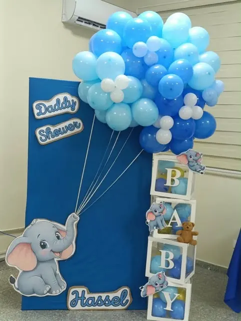 Decoración de Daddy Shower Hassel